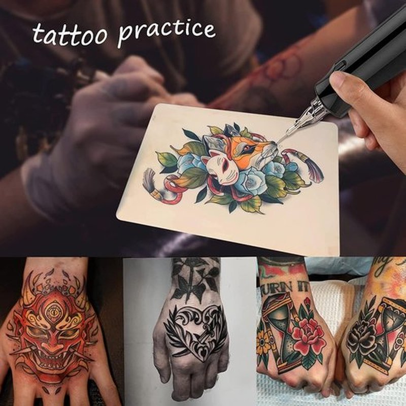 Tattoo Practice Skins 3MM - Prgislew 10Pcs Thick Tattoo Fake Skin Double Sides 7.4x5.6" Blank Tattoo Skin Practice Tattooing and Microblading Eyebrow Practice Skin Kit for Tattoo Supplies