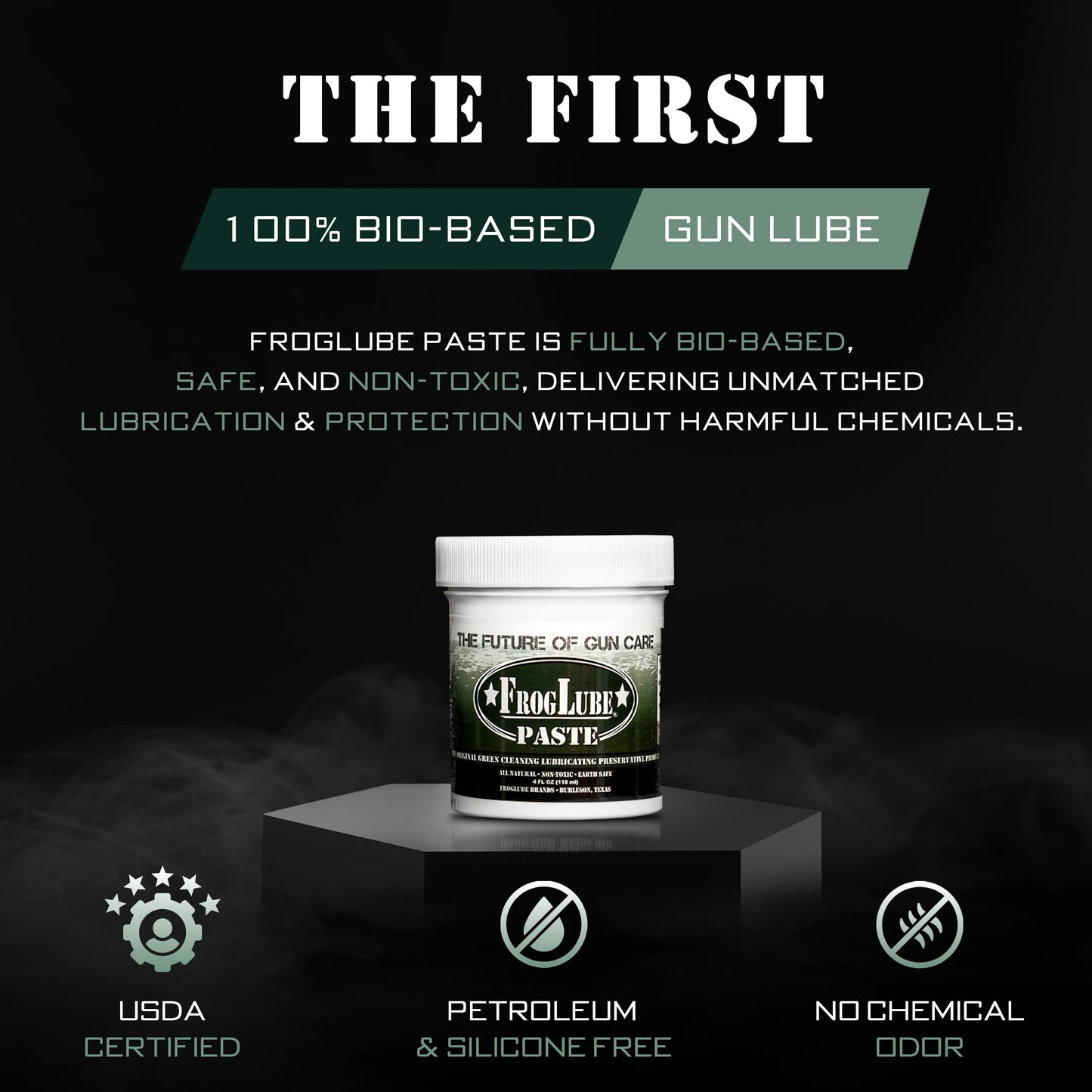FrogLube Paste - Gun Grease - Gun Lubricant - Metal Absorbing Gun Oil Lubricating Paste - Non-Toxic Gun Lube - Owned & Developed by Retired Navy Seal (4oz)