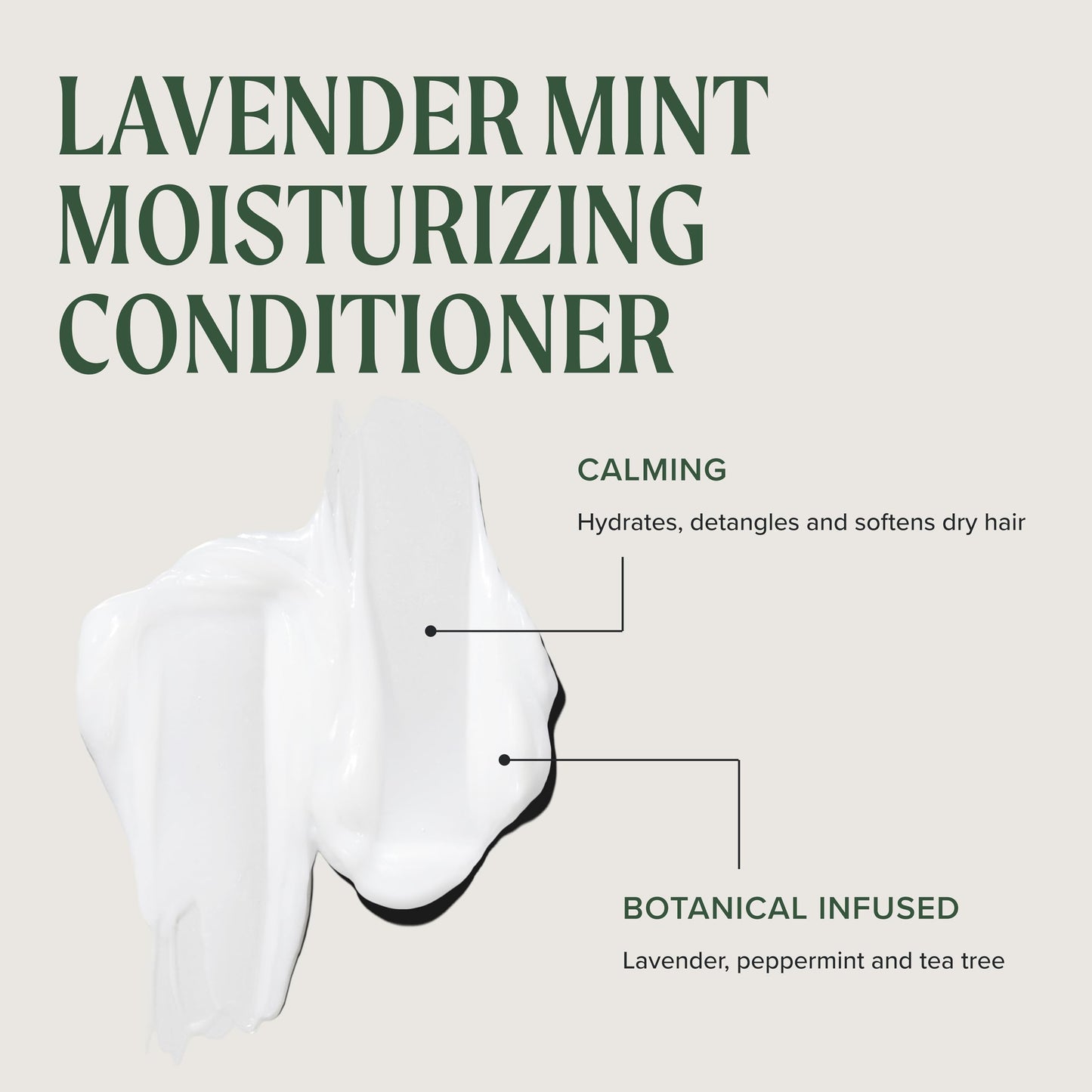 Tea Tree Lavender Mint Moisturizing Conditioner, Hydrates + Soothes, For Coarse + Dry Hair, 10.14 fl. oz.