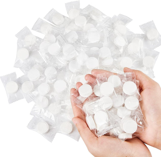 Compressed Towels - 2000 Pcs Portable Disposable Mini Face Towels | Cotton Compressed Coin Tablets for Travel, Camping, Spa, Hotel