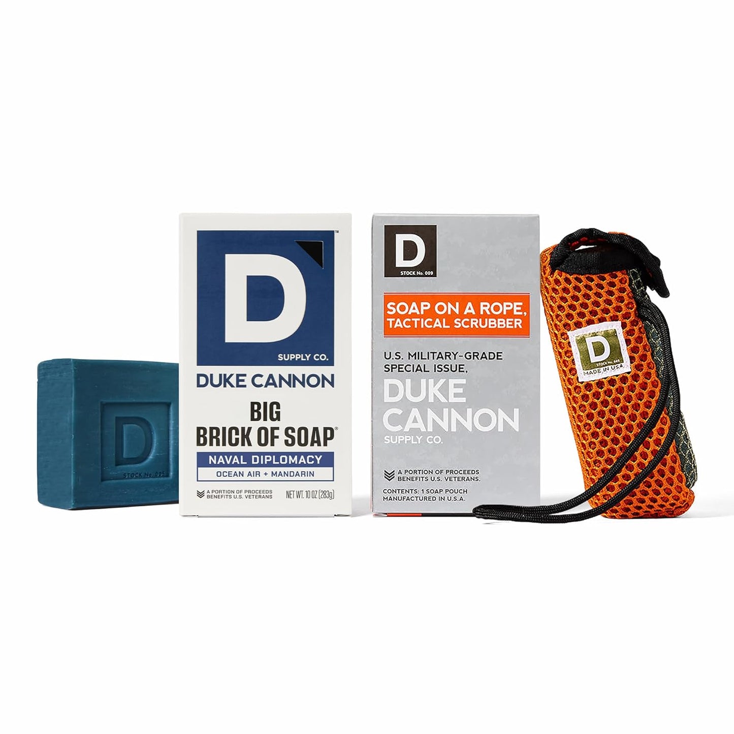 Duke Cannon Supply Co. Tactical Scrubber Big Brick of Soap - Naval Diplomacy