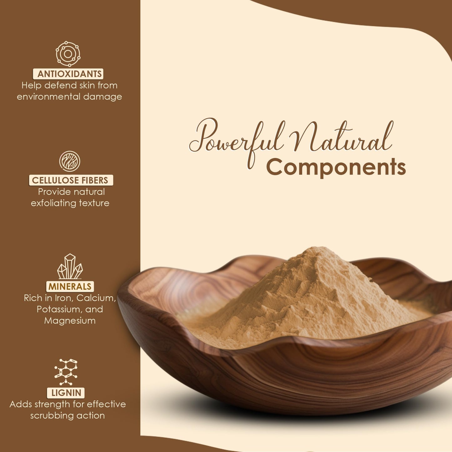 Natural Walnut Shell Powder with Resealable Zip Lock Pack, No Silica and Any Artificial Additives for Homemade Natural Scrub 227g, 1/2lbs, 8oz(packaging may vary)