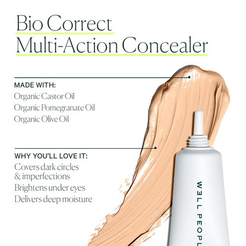 Well People Bio Correct Concealer, Full-coverage, Nourishing Liquid Concealer For Concealing & Correcting, Hydrating Formula, Vegan & Cruelty-free,18C