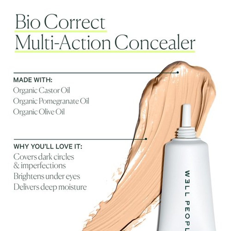 Well People Bio Correct Concealer, Full-coverage, Nourishing Liquid Concealer For Concealing & Correcting, Hydrating Formula, Vegan & Cruelty-free,20N