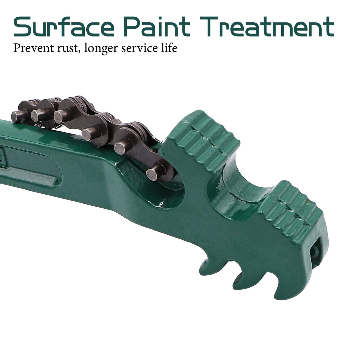 Ruikarhop 16 Inch Heavy Duty Reversible Chain Wrench for 1.5" to 7.5" Diameter Oil & Fuel Filter