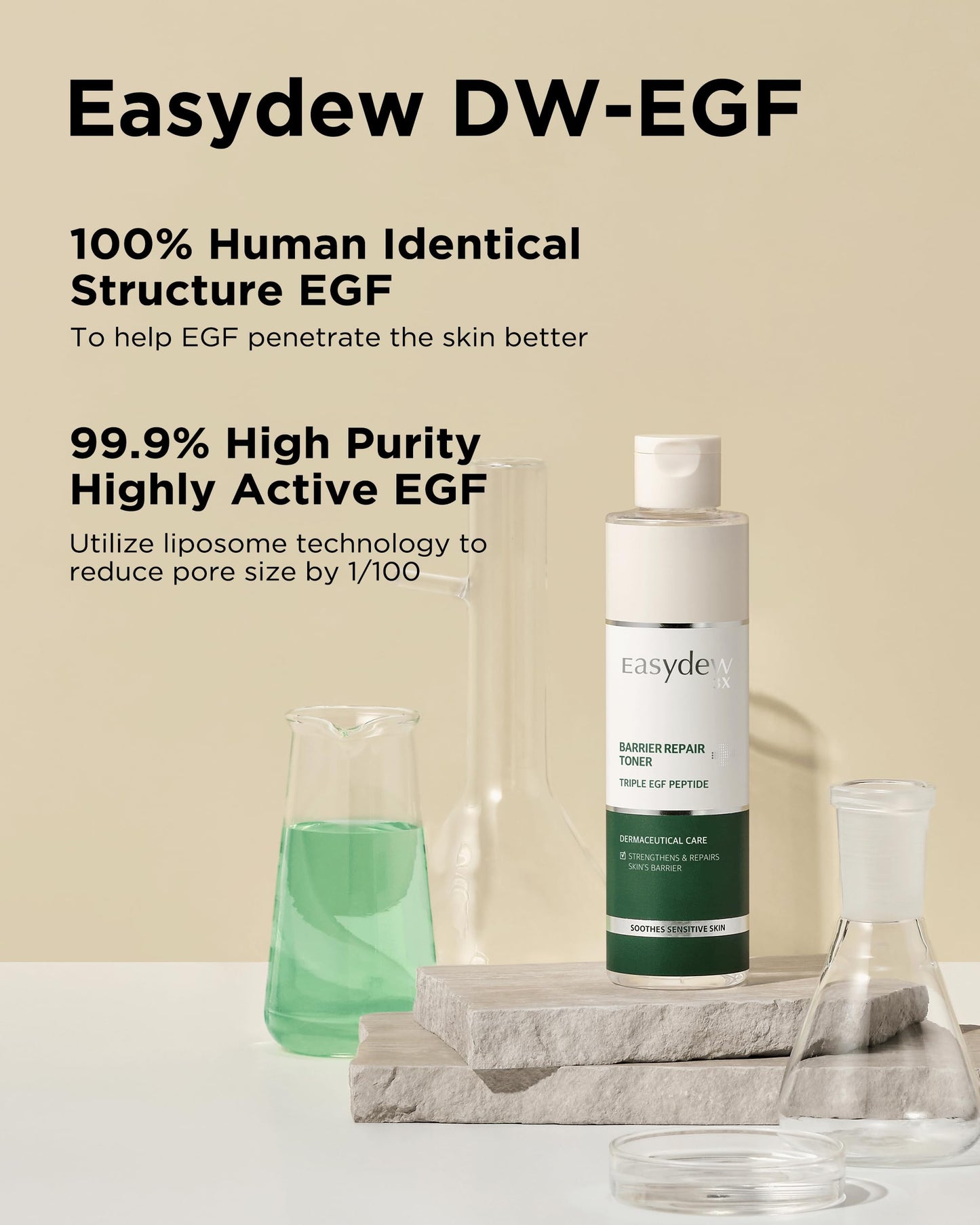 EASYDEW Barrier Repair Toner - PHA Face Toner for Smooth, Moisturized Skin - Ideal for Dry and Irritated Skin, 6.76 fl.oz