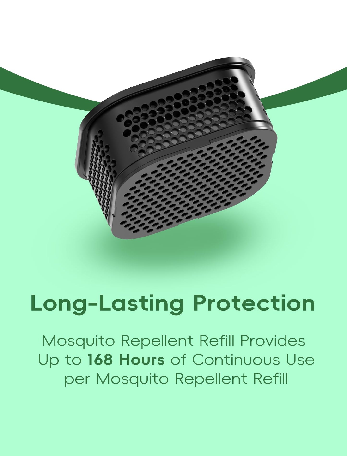DJROLL Mosquito Repellent, Rechargeable Mosquito Repeller for Outdoor & Indoor, 20 ft Protection Zone, Patio, Camping, Yard & Home, Includes 2 Refills