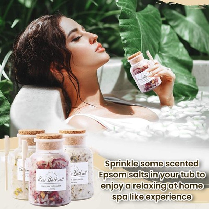 Primeauty Ancient Minerals Organic Bath Salts for Women for Men Relaxing Magnesium Soak Dead Sea Salts for Soaking-Lavender