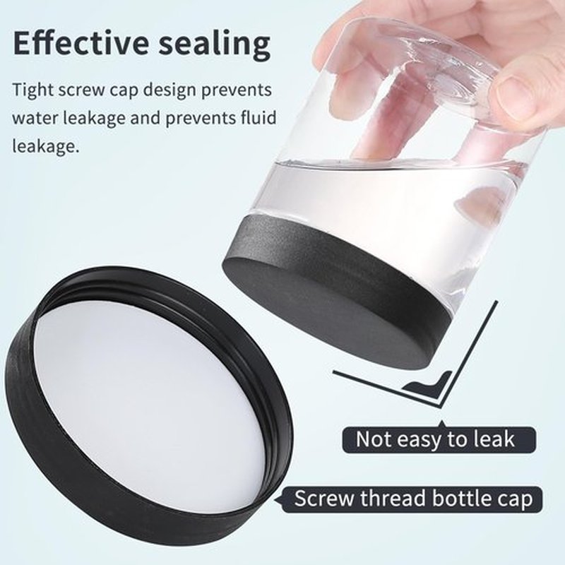 36PCS 8OZ Plastic Jars with Screw On Lids, Pen and Labels Refillable Empty Round Slime Cosmetics Containers for Storing Dry Food, Makeup, Slime, Honey Jam, Cream, Butter, Lotion (Black)