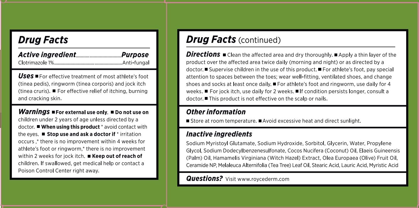 Roycederm Antifungal Bar Soap - Tea tree Oil Soap - Athlete’s Foot Treatment for Jock Itch & Ringworm - Medicated Antifungal Soap with Clotrimazole 1% - Tea Tree Oil Scent, 2 Pack