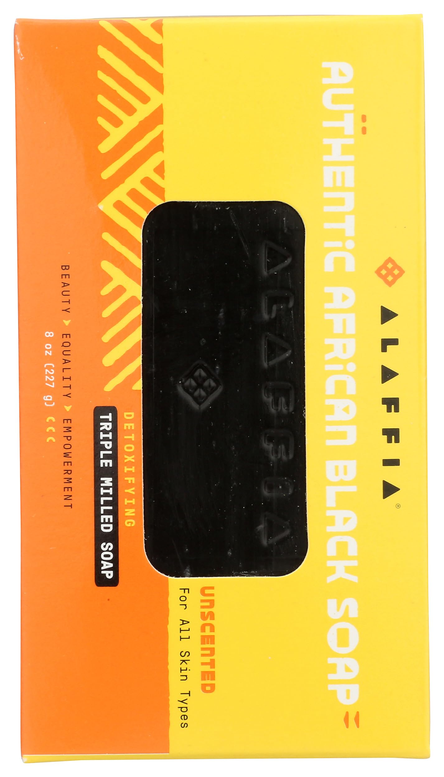 Alaffia, Soap Bar Triple Milled Authentic Afrcn Blk Unsntd, 8 Ounce