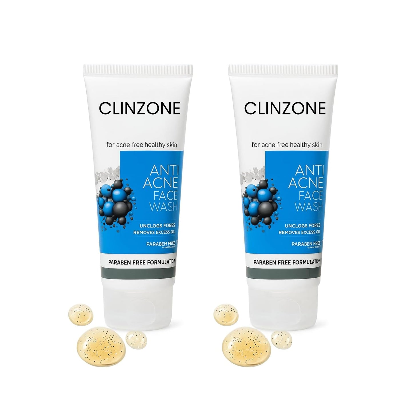VitalRoot Co. Charcoal Face Wash 70 g (Pack of 2) – Deep Cleansing & Oil Control Facial Cleanser for Daily Use
