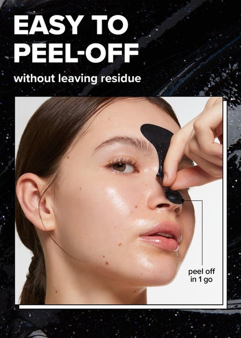 I DEW CARE Peel-off Face Mask - Space Kitten | Blackhead Remover, Whitehead Mask, Exfoliate with Charcoal, For T-zone, Pore Clearing, 2.70 Fl Oz