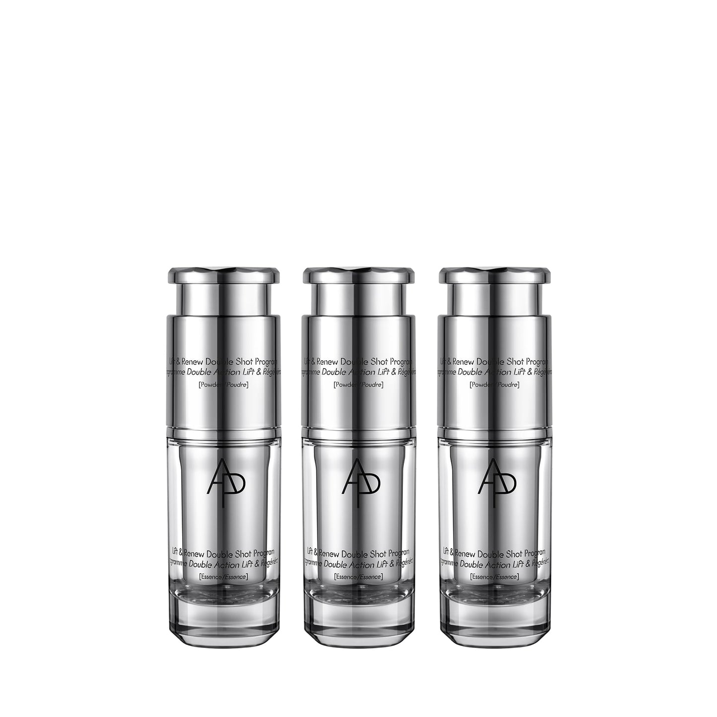 AP Beauty (by AMOREPACIFIC) M.D. Lift & Renew Double Shot Program (0.3 oz.+0.03 oz.) x 3, Rejuvenating Booster System, Moisture Barrier Repair, Elasticity Enhancement, Anti-Aging