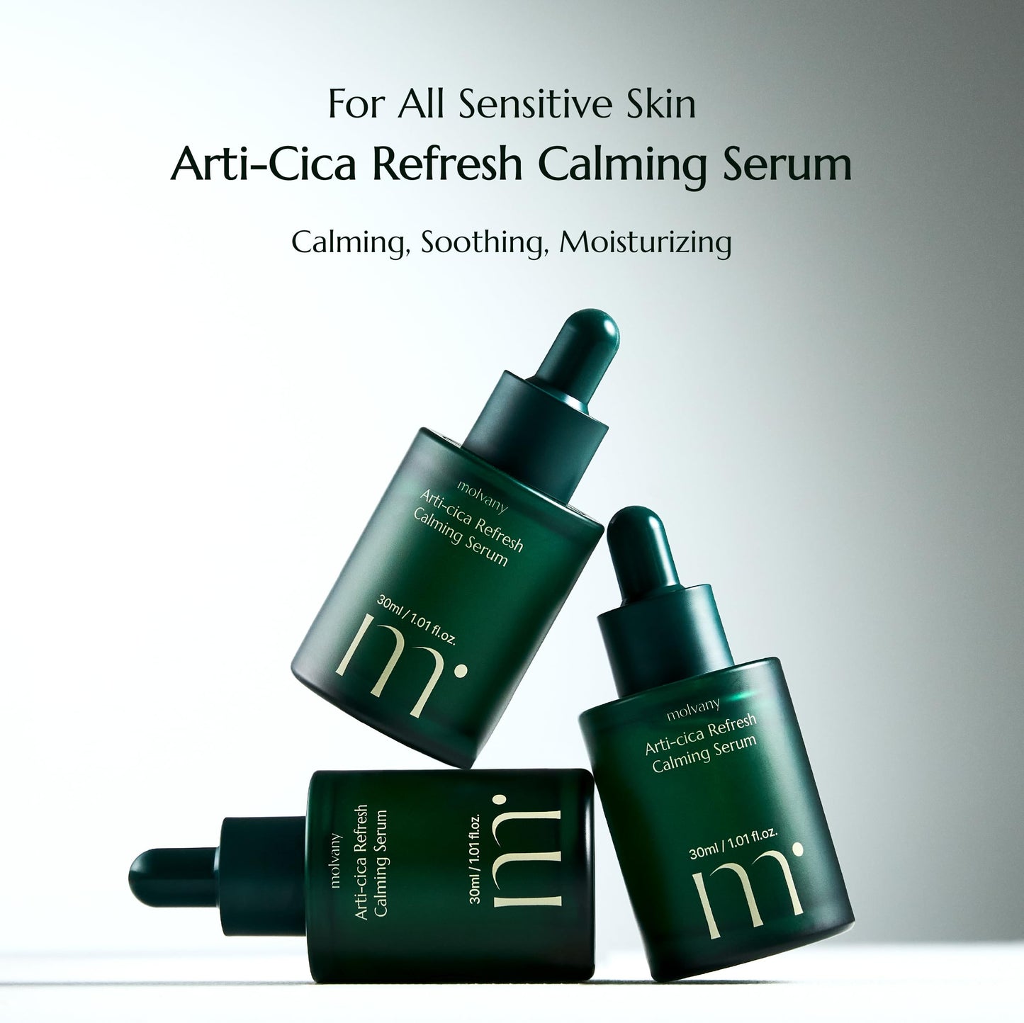 molvany Arti-cica Refresh Calming Serum - ASAP Soothe&Calm Skin, Improve Skin Balance Recommended for Sensitive Skin, 1.01 fl. oz.