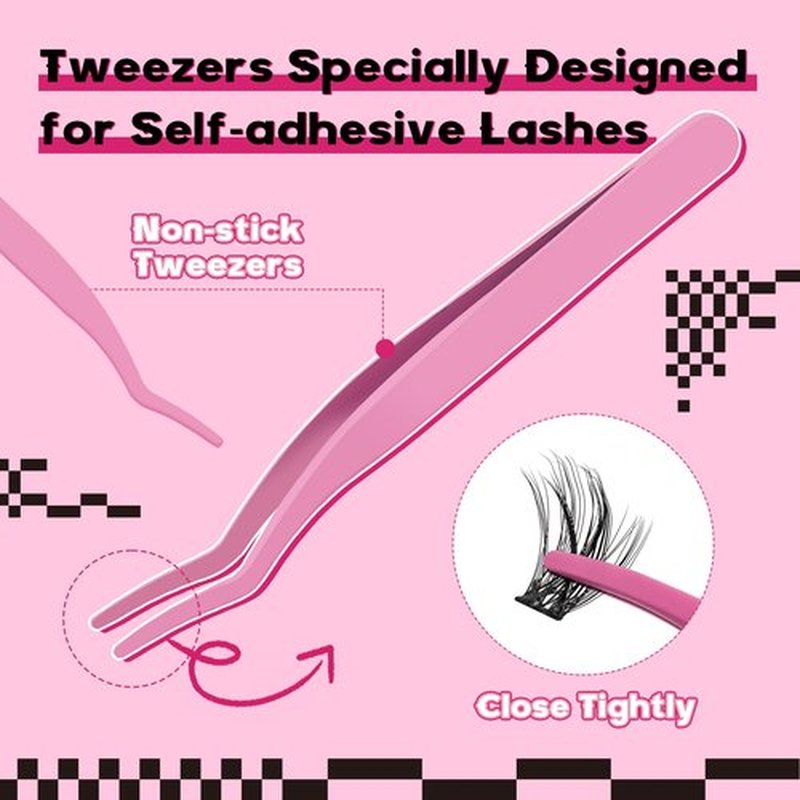 Self Adhesive Eyelashes 48pcs Lash Clusters+48pcs Bottom Lashes Reusable Self Adhesive Lower Lashes No Glue Natural Look Eyelash Clusters Easy For Use(Daisy,D-10-18mix)
