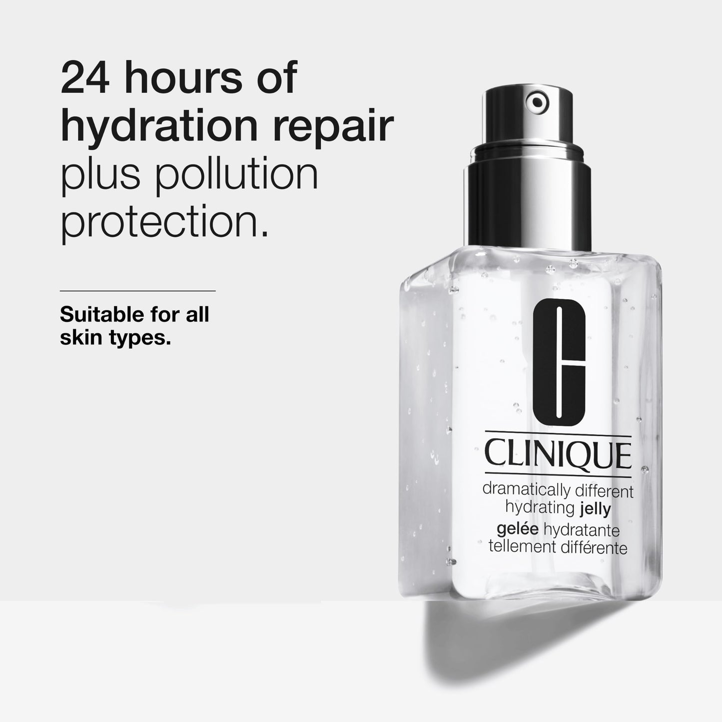 Clinique 3-Step Dramatically Different Hydrating Jelly Face Moisturizer With Hyaluronic Acid For All Skin Types, 1.7 Fl Oz