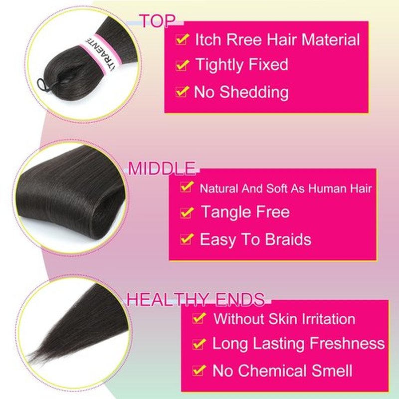 ATRAENTE Pre Stretched Braiding Hair 18 Inch 8 Packs Long Braiding Hair Prestretched For Box Braids Soft Yaki Texture Lightweight Natural For Daily Use And Holidays
