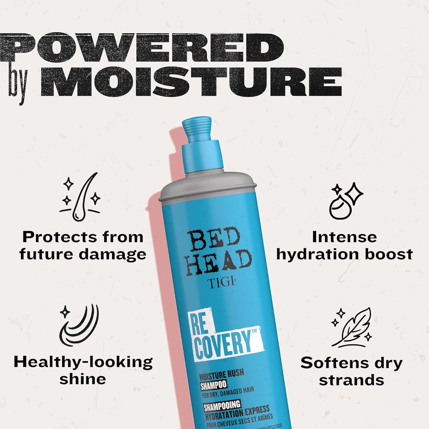 Bed Head Resurrection Shampoo for Damaged Hair - 13.53 fl oz (Pack of 2)