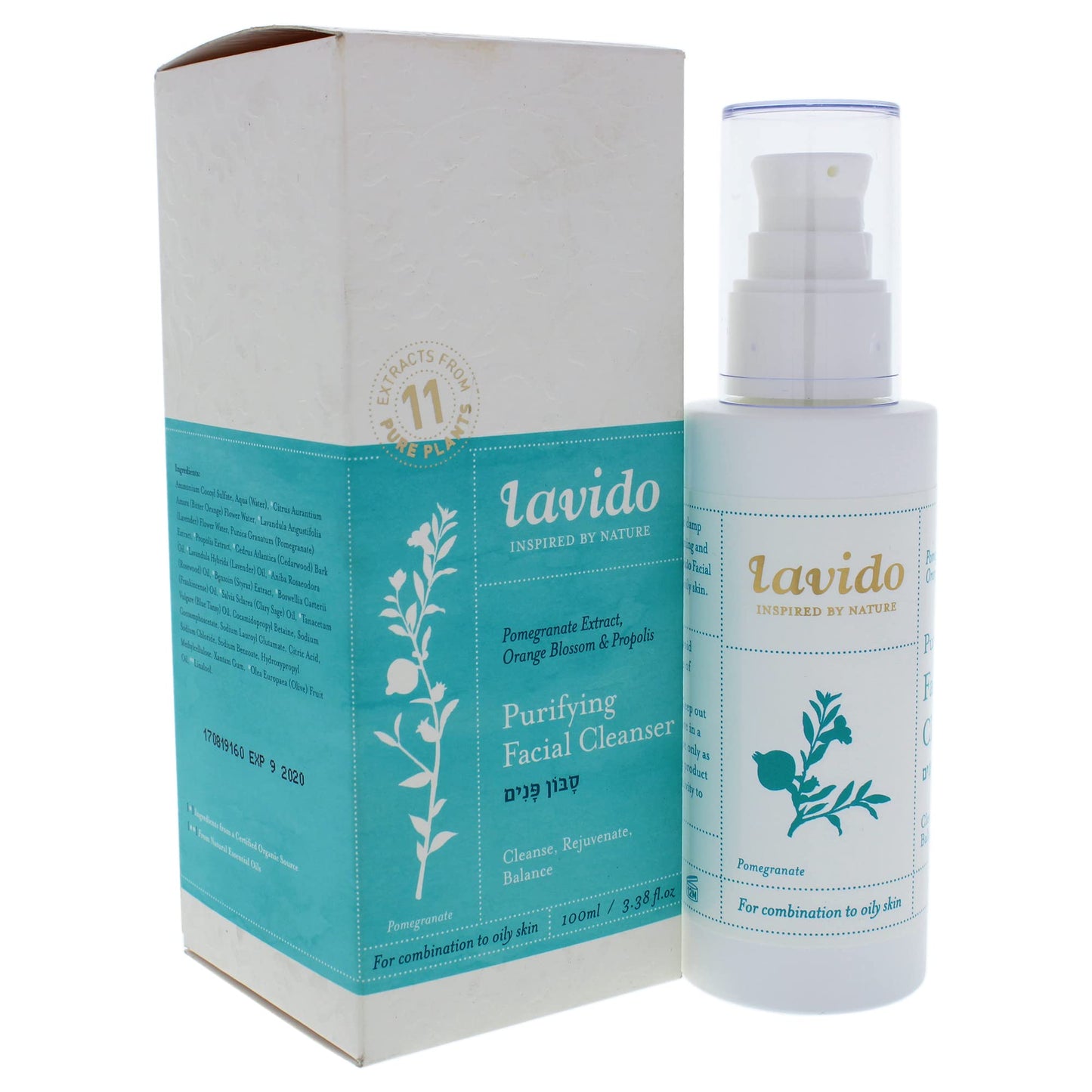 Lavido Purifying Facial Cleanser Unisex Cleanser 3.38 oz