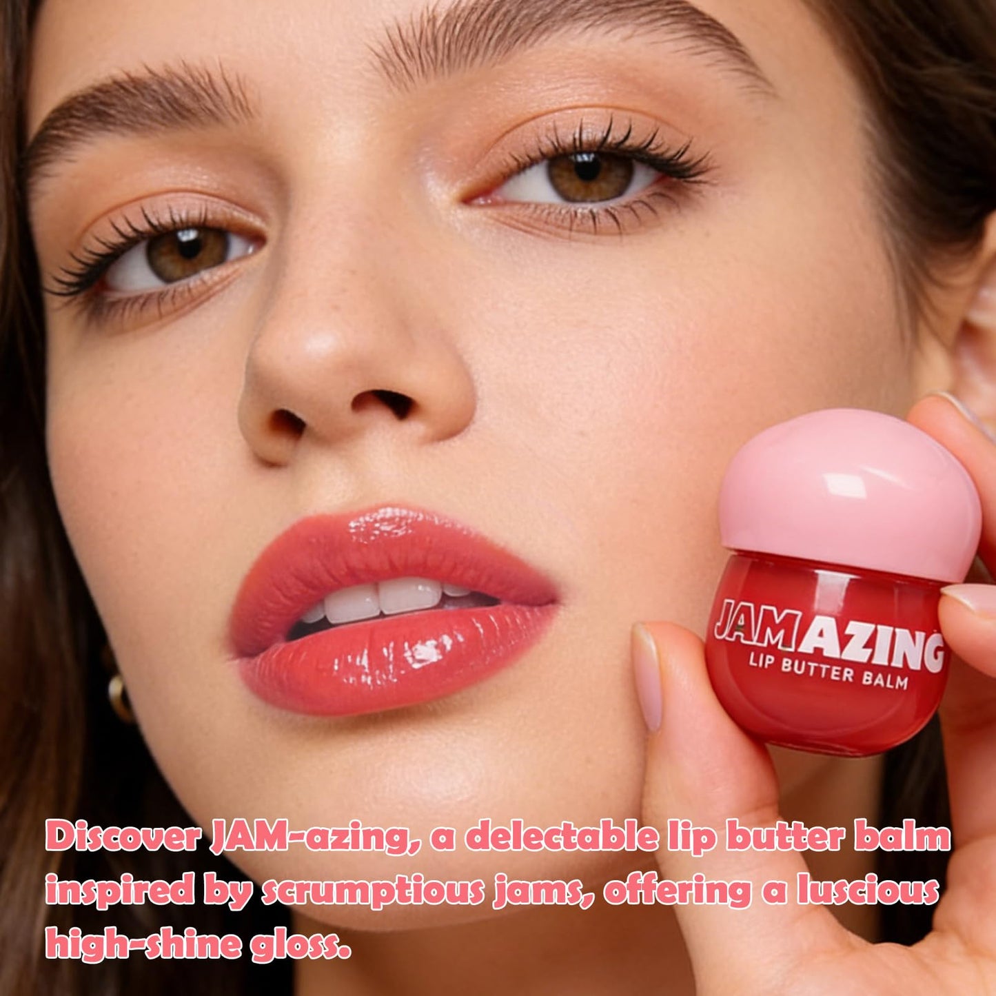 Oz Lab Jamazing Lip Butter Balm – Sweet Fig Jam Tinted Lip Balm, Hydrating Sheer Color & Gloss, Soft Daily Lip Care – Lightweight Moisture Balm,0.19 OZ/ 5.5G，Pack of 1