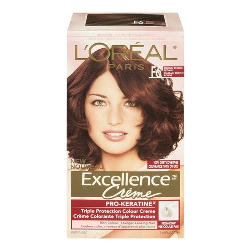 L'Oreal Paris Excellence Creme Triple Protection Haircolor, Medium Reddish Brown [5RB] 1 ea (Pack of 2)