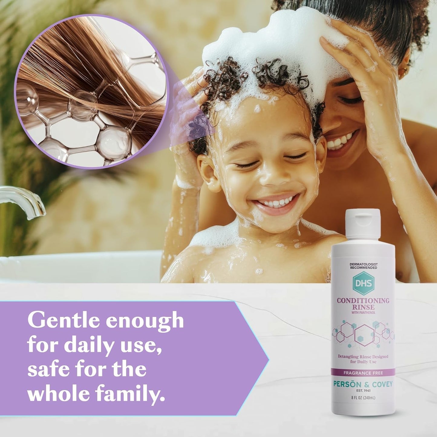 Panthenol Conditioning Rinse - 8 oz (Pack of 2) | Hydrating Hair Treatment