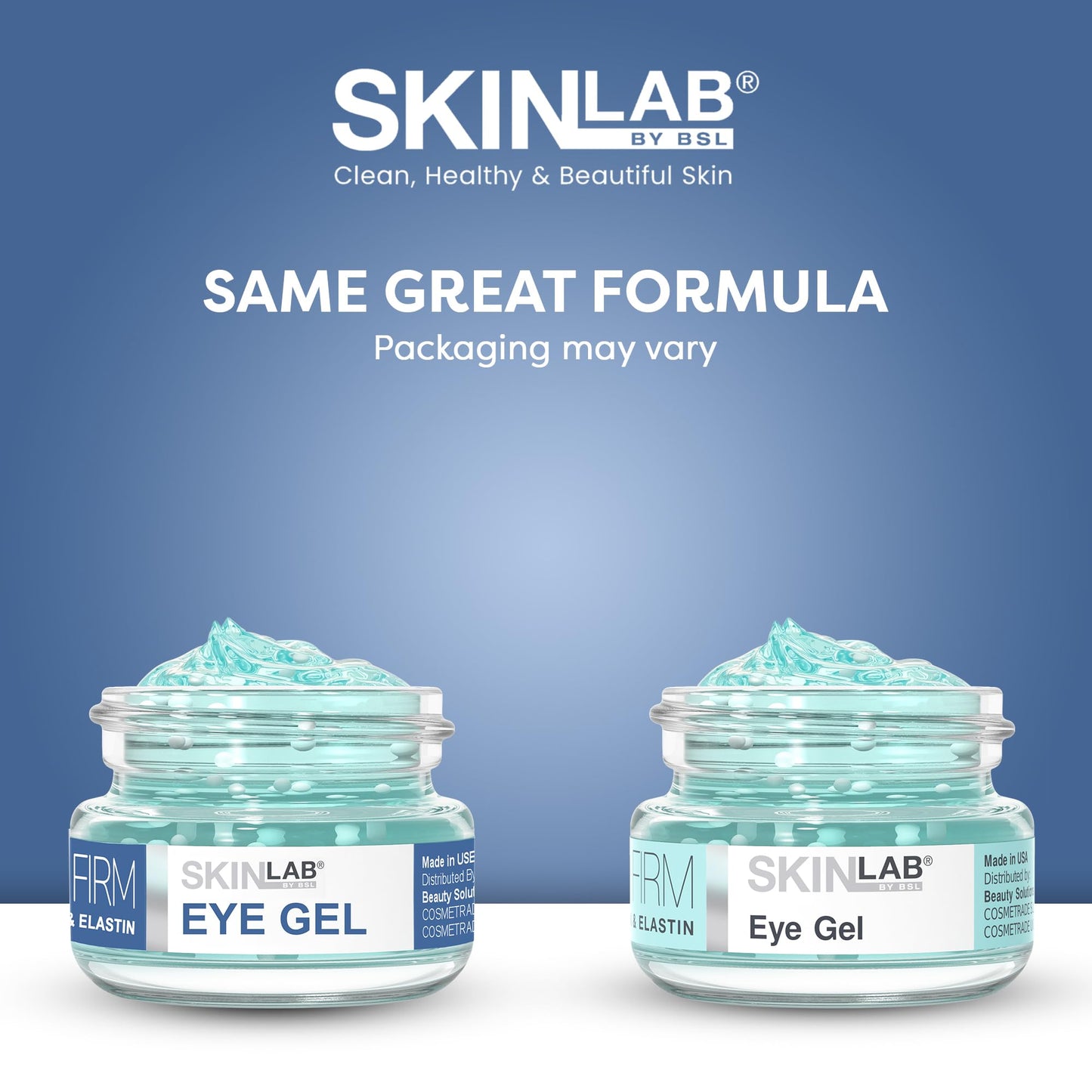 SKIN LAB Lift & Firm Eye Gel – Hydrating Gel Cream with Hyaluronic Acid for Under Eye Moisture & Smoothing, Lightweight Serum for Women & Men, 0.5 oz