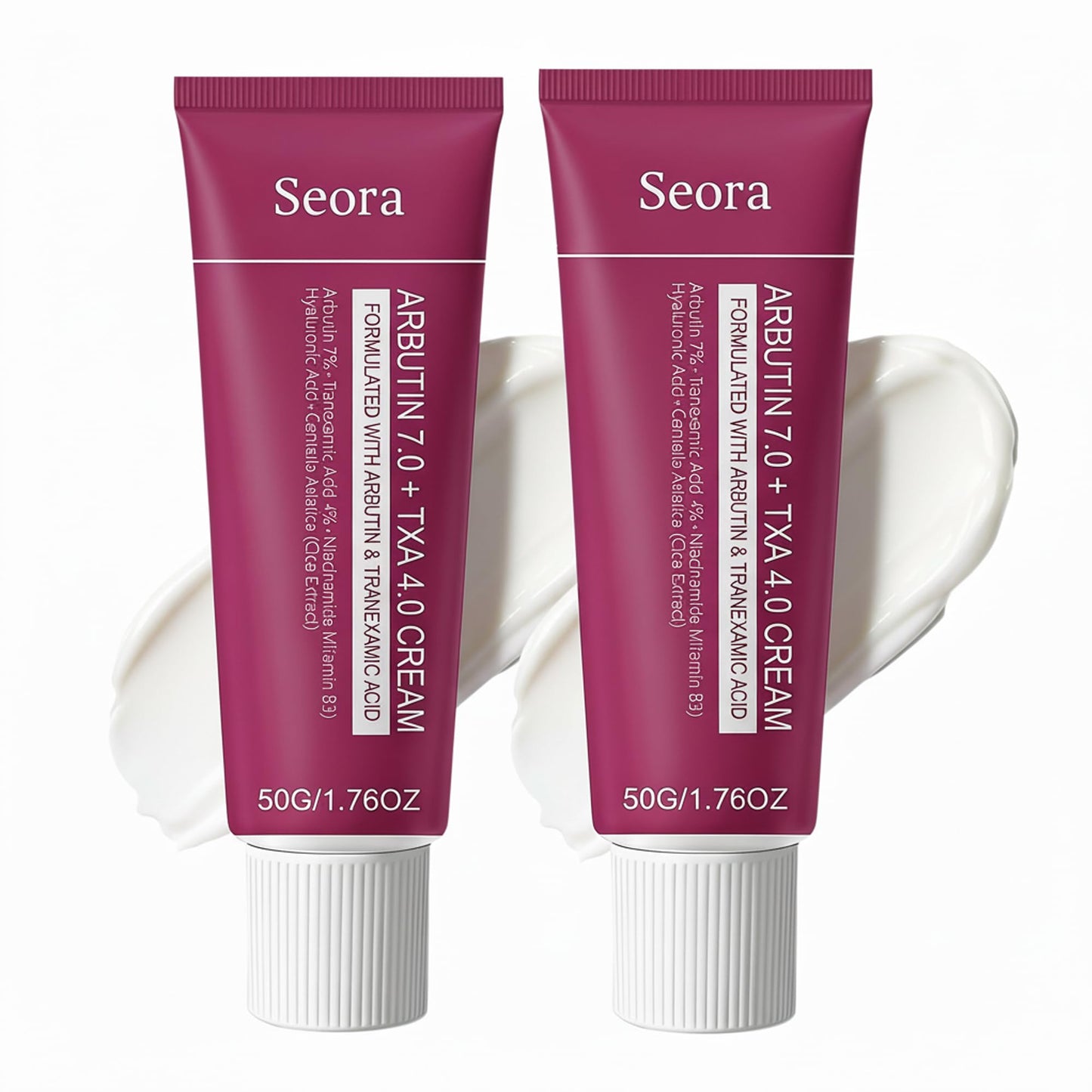Korean Brightening Skincare Arbutin Cream, Moisturizer Hydrates, Evens Tone for Face Body and All Skin Types (2PCS)