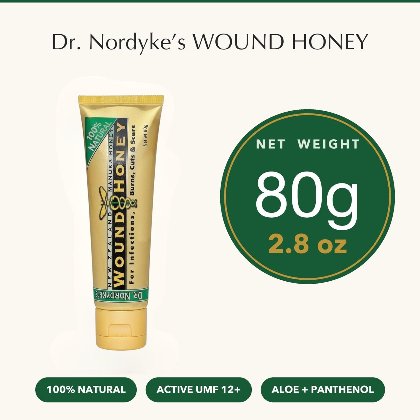 Eras Natural Sciences Manuka Wound Honey Ointment 2.8oz