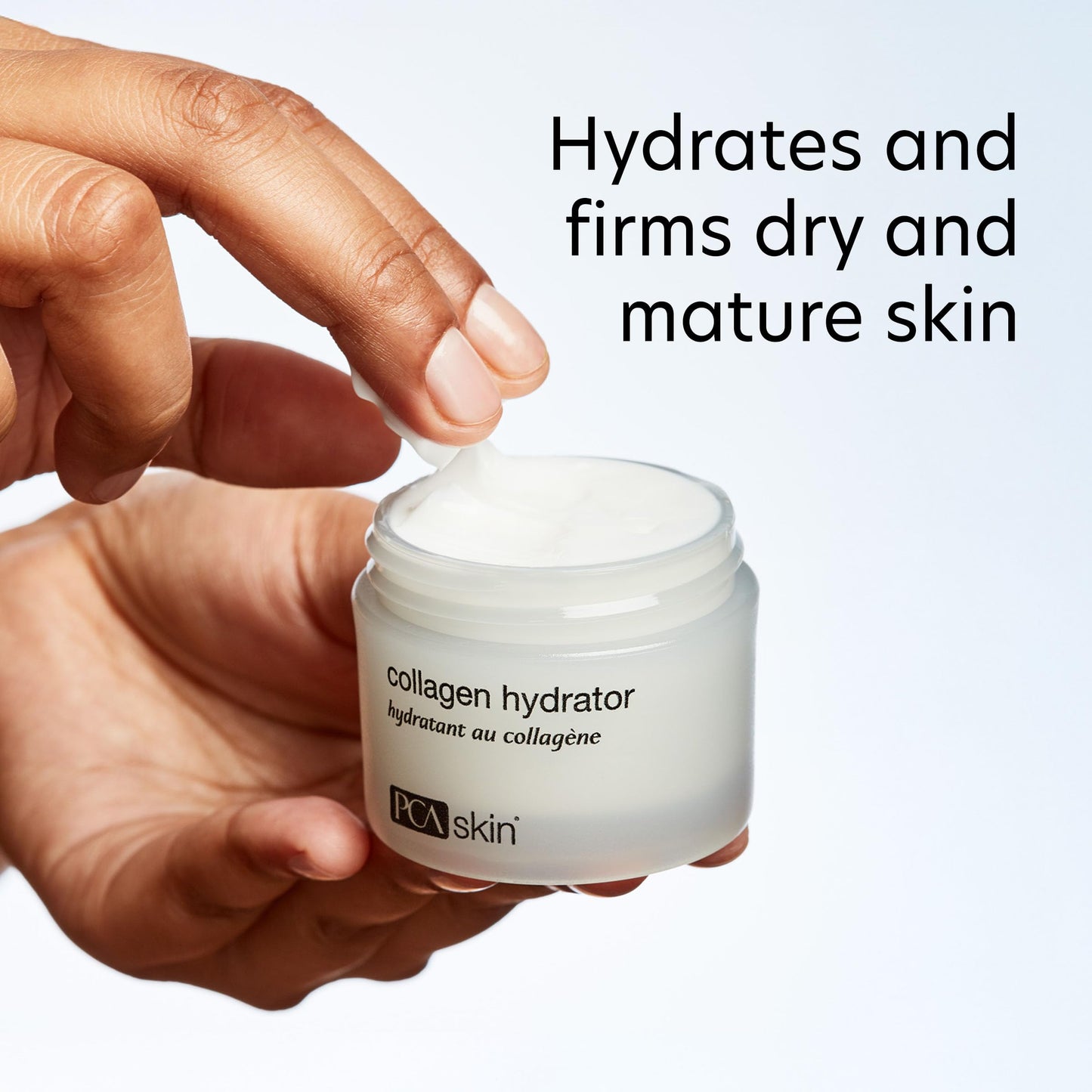 PCA SKIN Hydrating Collagen Cream for Face, Collagen Hydrator Night Cream, Hydrates and Firms Dry Mature Skin, Made with Shea Butter, Olive Fruit Oil, and Sweet Almond Fruit Extract, 1.7 oz Tub