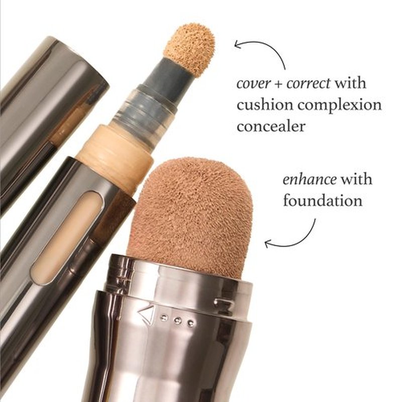 Julep Cushion Complexion Medium Coverage Foundation - Cocoa| Covers, Brightens & Evens Skin Tone | On-The-Go Cushion Applicator | Hyaluronic Acid, Vitamin B5 & E