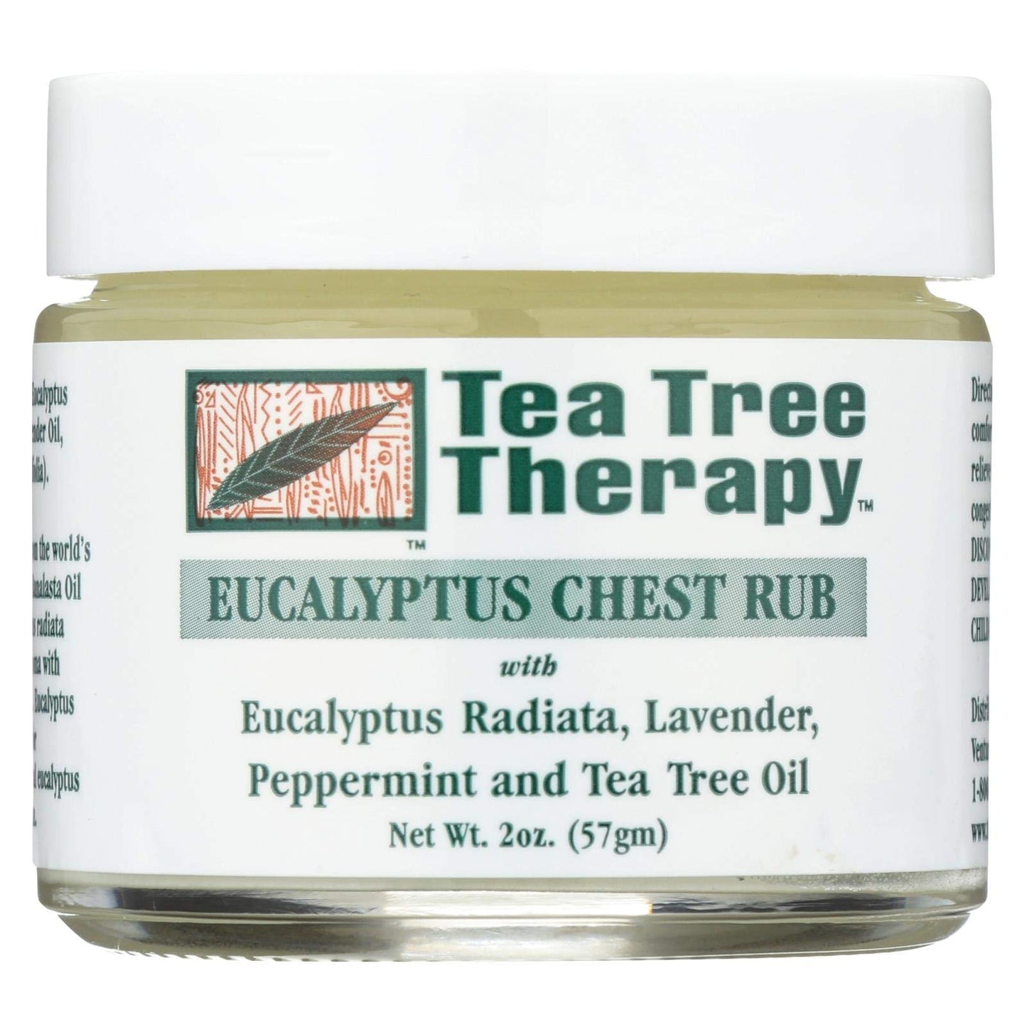 Tea Tree Therapy Chest Rub Eucalyptus, 2 oz