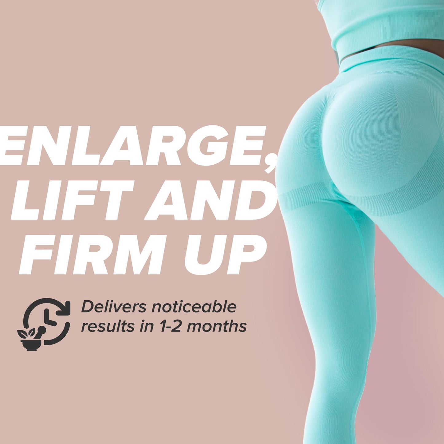 IsoSensuals Curve Butt Enhancement Pills - Bum Bum Booty Pills for Bigger Butt. 60 Easy to Swallow Capsules