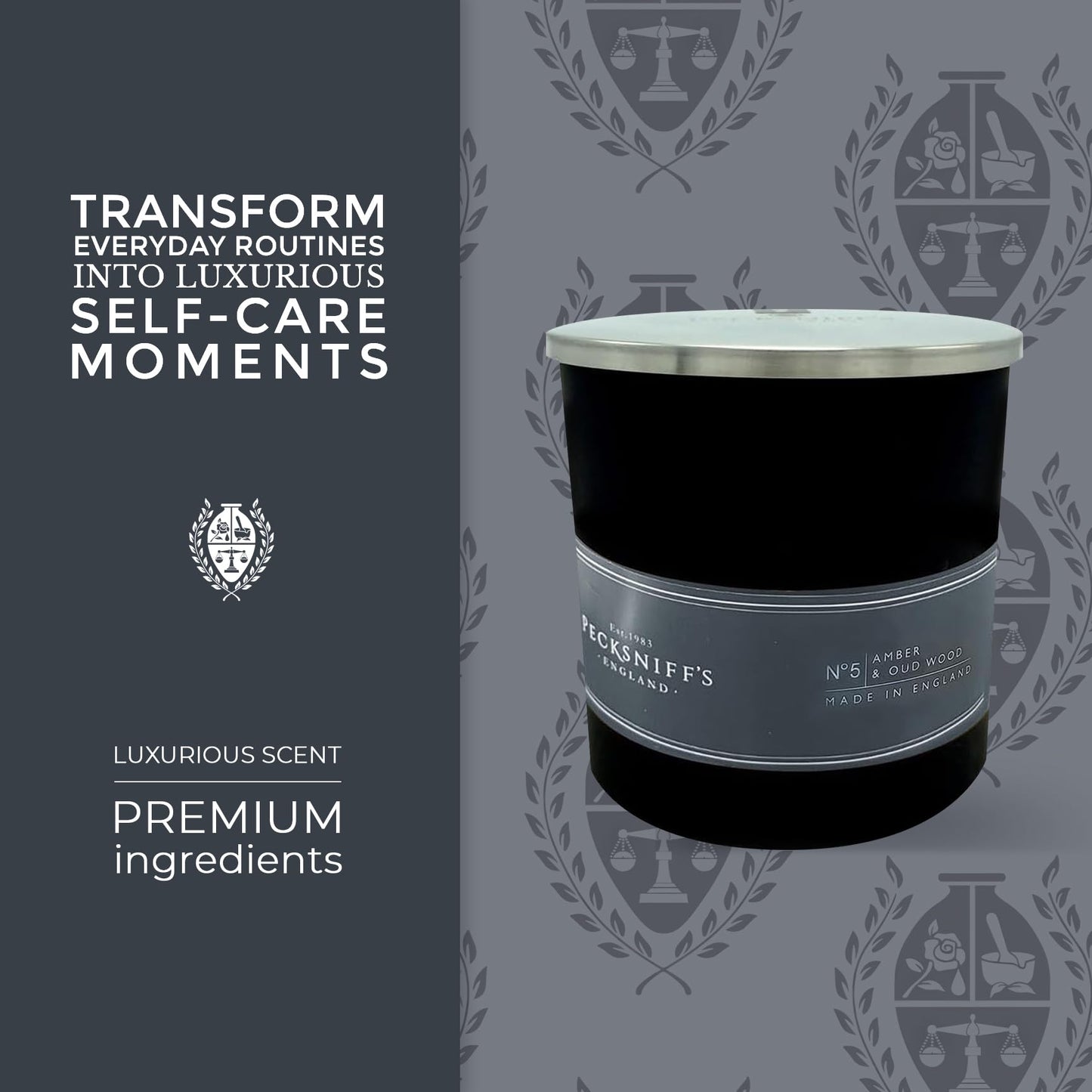 Pecksniff's Amber Deep-Sleep Aroma Therapy Candle | 1 Wick, 184g/6.49oz