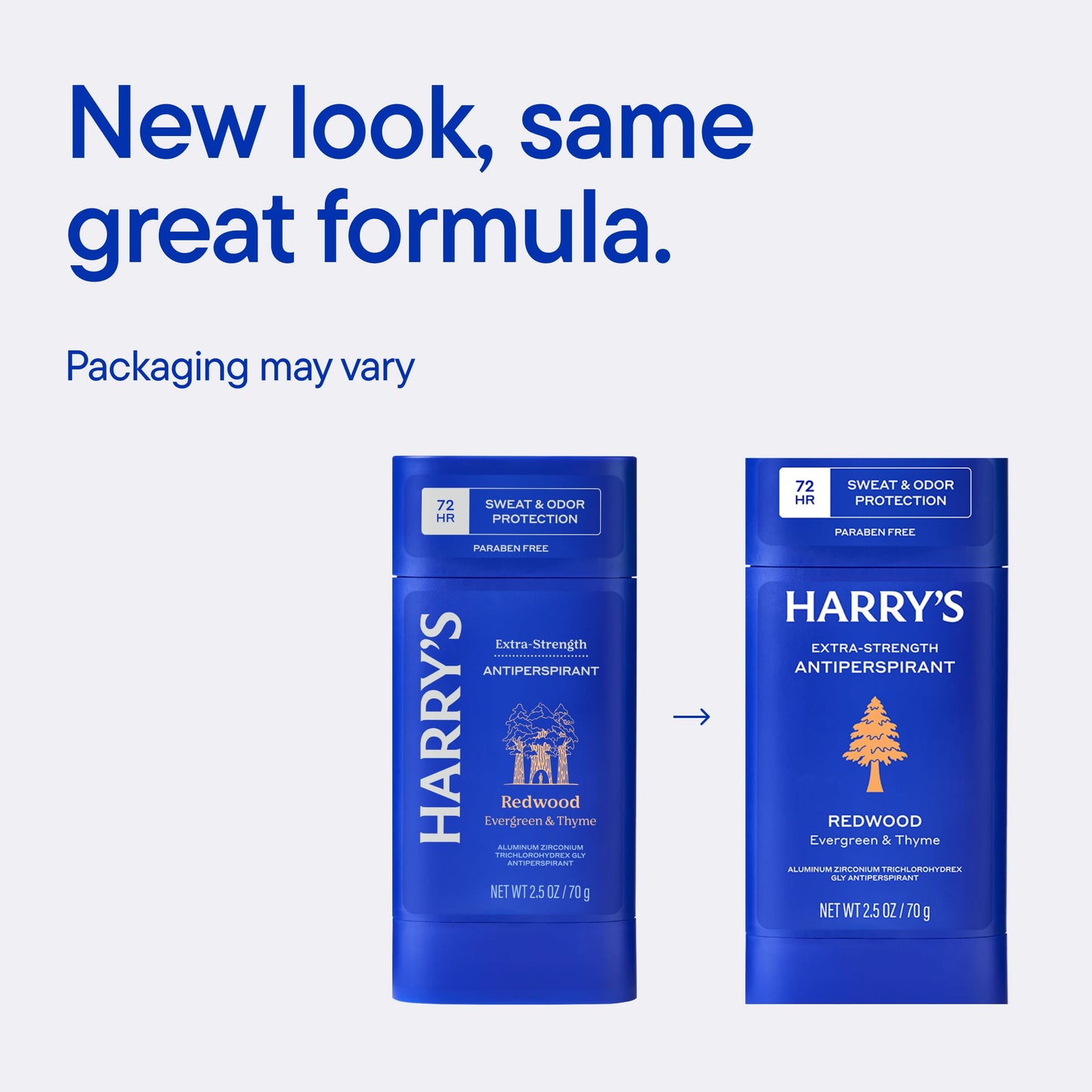 Harry's Extra-Strength Antiperspirant Deodorant, Sweat & Odor Control Antiperspirant for Men, Redwood, 2.5 oz Pack of 3