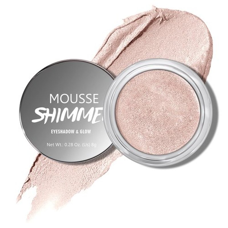 KYDA Shimmer Cream Eyeshadow, Smooth Ice Cream-like Texture, Lasting High Pigmented Creamy Formula, Blendable Shimmer Finish, Face & Eyes Highlighter, Multiuse Shimmer Cream, #02