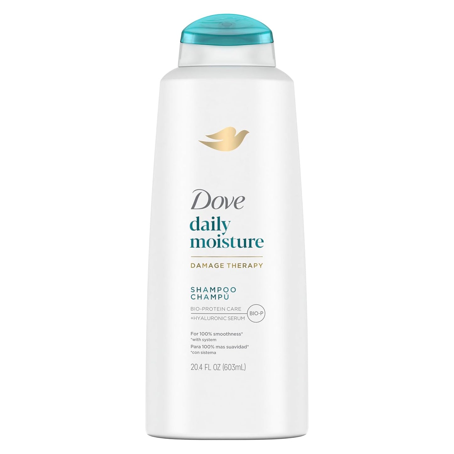 Dove Damage Therapy Shampoo 6-Pack, Coconut & Hydration, 24H Hydration for Revitalizing Dry, Damaged Hair, 12 Oz Ea
