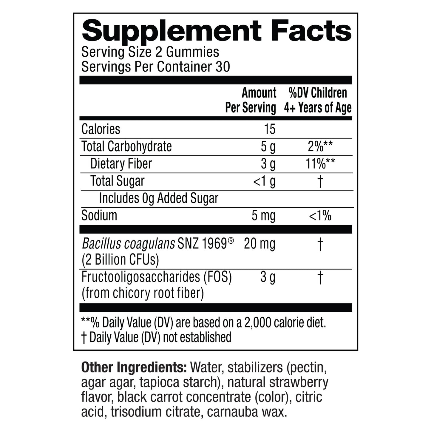 Biostime Kids Prebiotic & Probiotic Gummies (Ages 4+) | Probiotics for Kids | Includes 2 Billion CFU to Support Digestive Health| No added sugar Fruity Bites | Free from Top 9 Allergens |50 Count