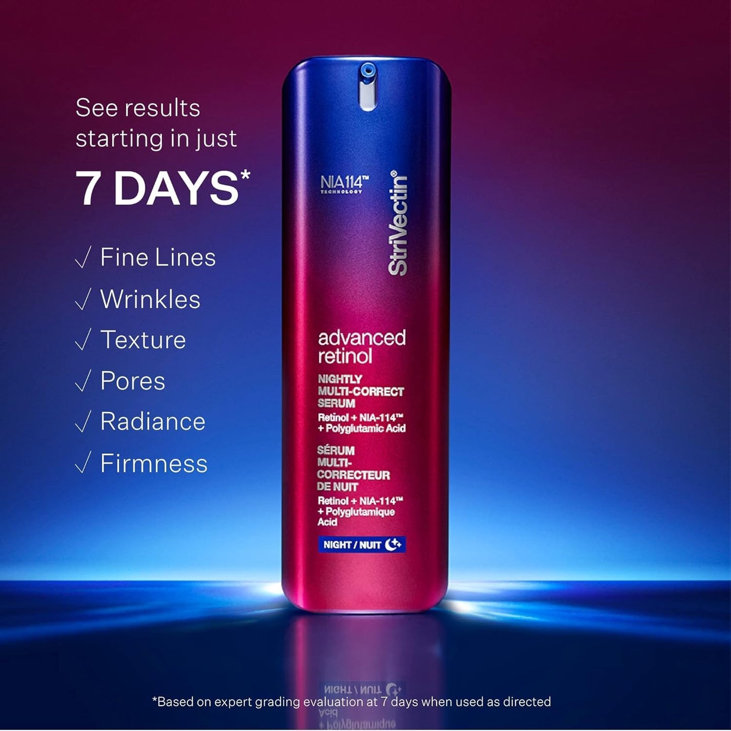 StriVectin Line BlurFector™ Instant Wrinkle Blurring Primer, Anti-Wrinkle Double Fix, and Advanced Retinol Nightly Multi-Correct Serum