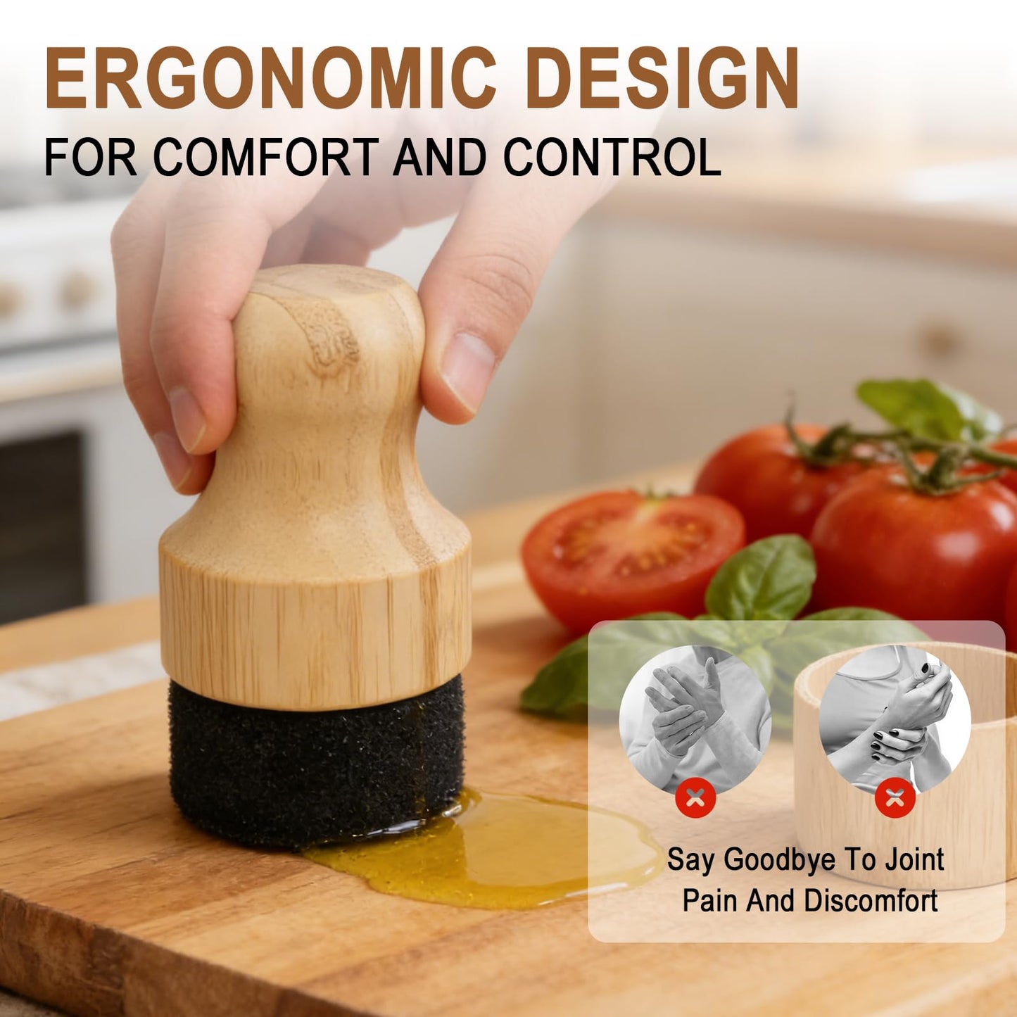 Mystery Oil Applicator Compatible with Boos Block Cutting Board