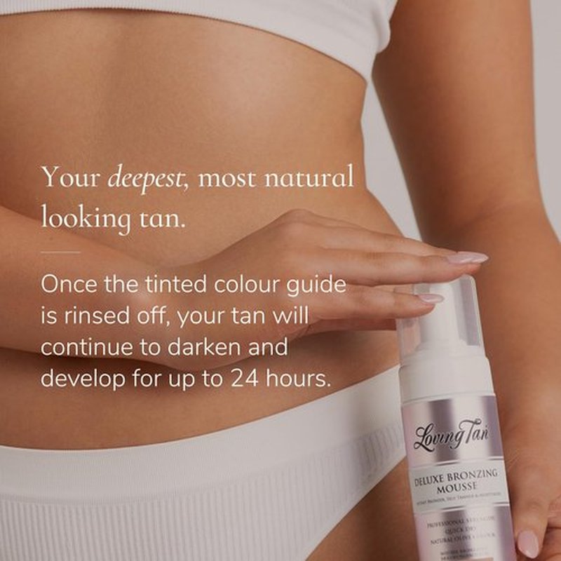 Loving Tan Deluxe Bronzing Mousse, Ultra Dark-Streak Free, Natural looking, Professional Strength Sunless Tanner- Up to 5 Self Tan Applications per Bottle, Cruelty Free, Naturally Derived DHA- 4 FL Oz