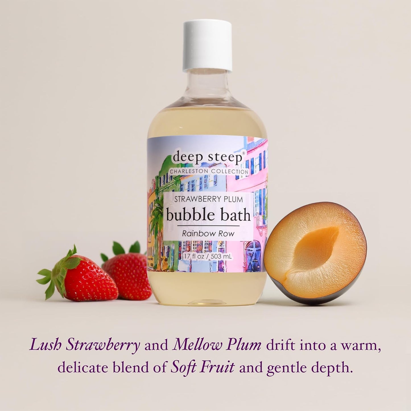 Deep Steep Bubble Bath, Lavender Chamomile, 17 oz (Pack of 2) – Soothing Soak with Shea Butter, Argan Oil, Aloe Vera & Coconut Oil – Vegan, Sulfate-Free, PH-Balanced Clean Beauty