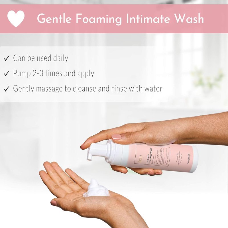 pH Balance Intimate Wash for Women - Gentle Feminine Cleanser for Sensitive Skin | 200ml / 6.8 fl oz