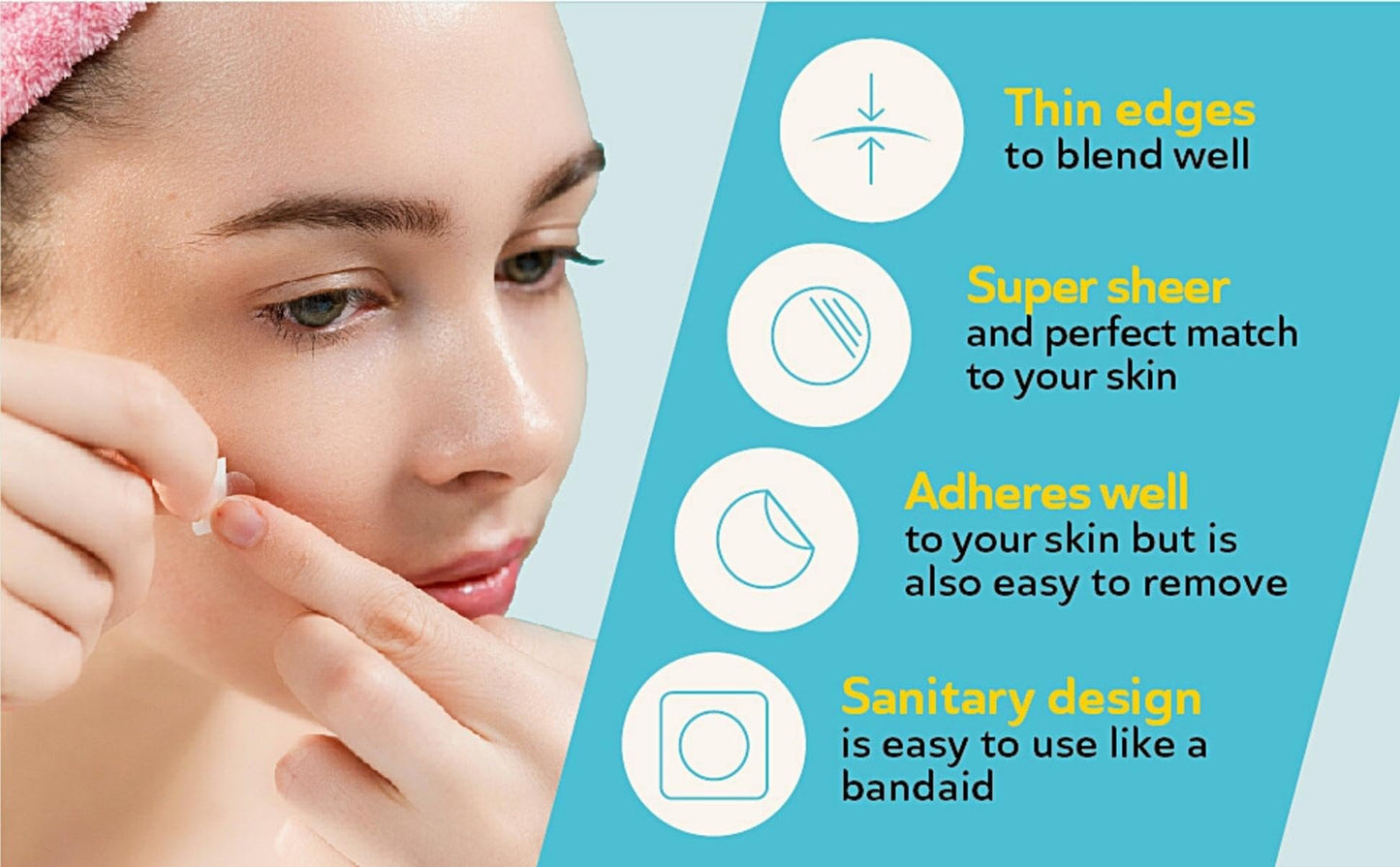 DERMA ANGEL Ultra Invisible Acne Patches for Cystic Acne Treatment Pimple Patches for Cystic Acne Blemish Patches Hydrocolloid Patches - Day & Night Use - UPGRADED (Acne Specialist 120 Count 3 Sizes)