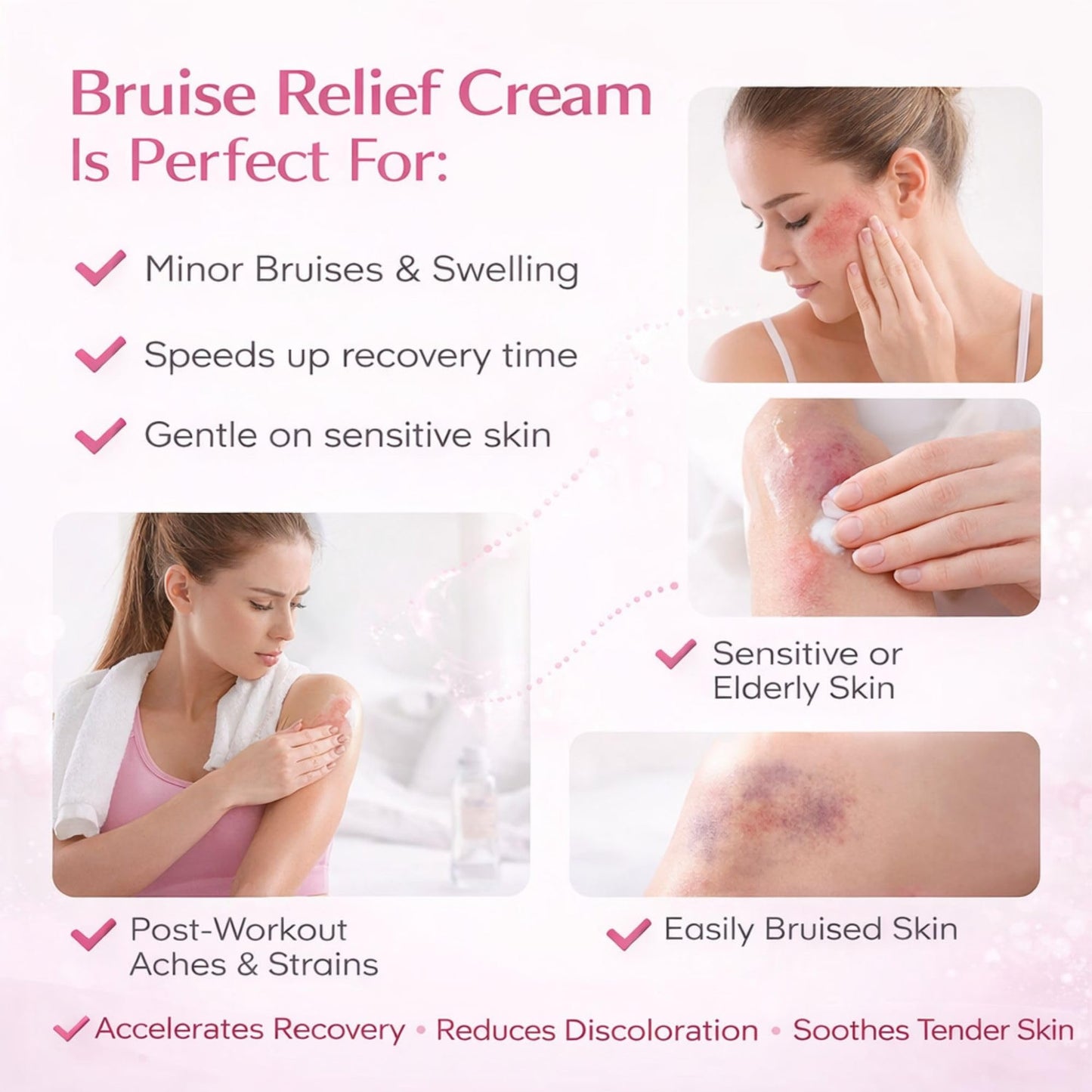 RMCYDS Bruise Cream with Vitamin K-Moisturizing & Firming Formula for Arms, Legs & Hands-Restores Fragile Skin with Anti-Wrinkle Benefits-4.23 oz