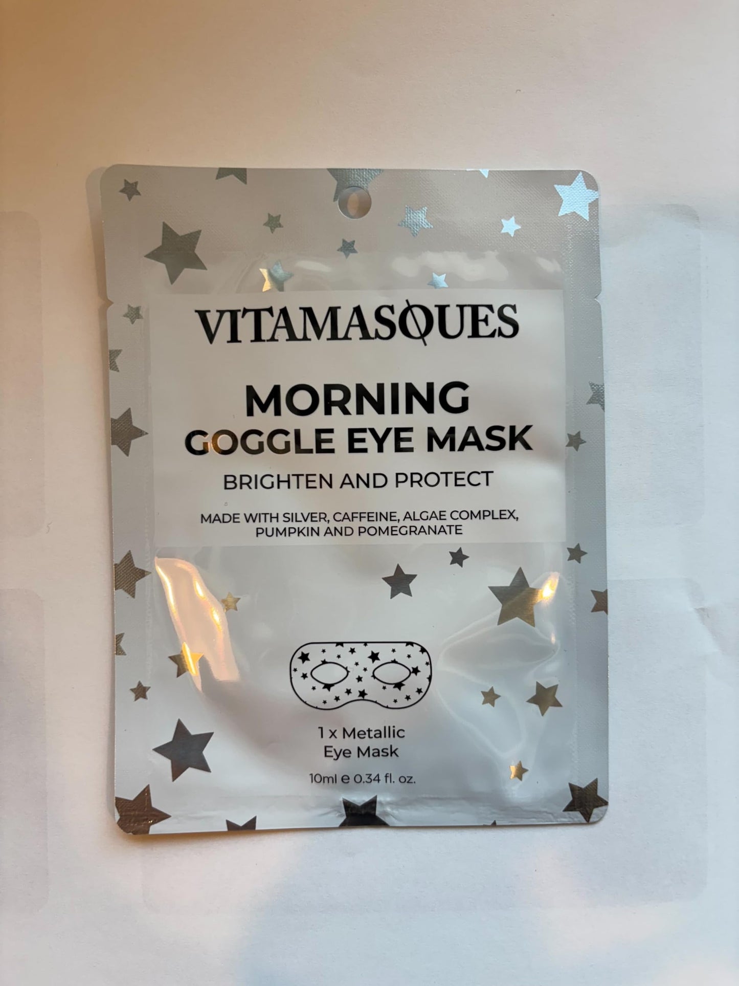 Vitamasques Under Eye Mask, 3-Pack Ultra-Revitalizing Goggle Mask, Korean Skin Care, Cooling & Hydrating Under-Eye Treatment with Hyaluronic Acid & Centella