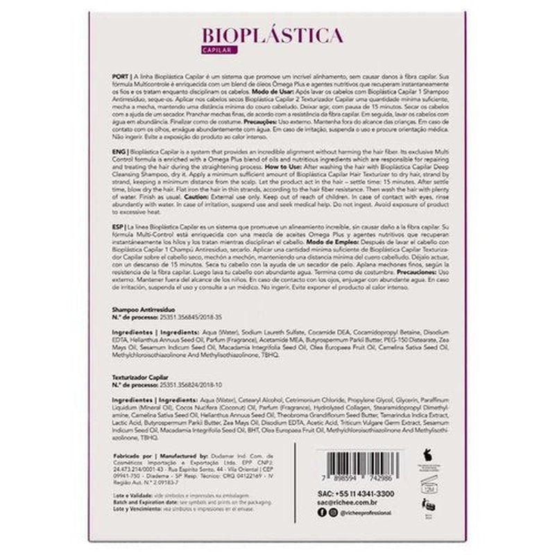 Richée Professional | Bioplástica Capilar | Hair Alignment Without Damages To The Hair Fiber | (2x) 1000 ml / 33.8 fl.oz.