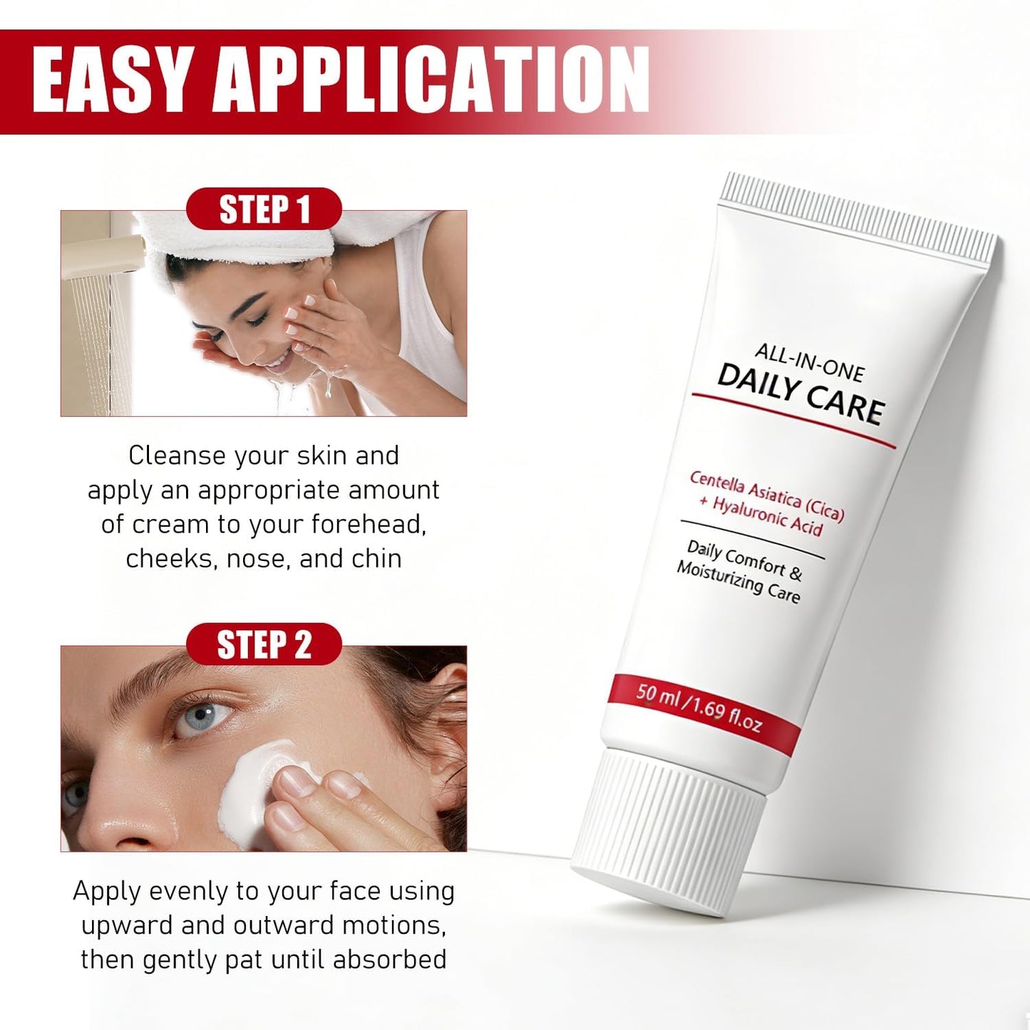 Koriderm Time Reverse Cream All-In-One Daily Moisturizing Face Cream with Centella Asiatica Collagen & Hyaluronic Acid ydrates, Firms & Reduces Wrinkles - Nourishing Skin Care for All Skin Types