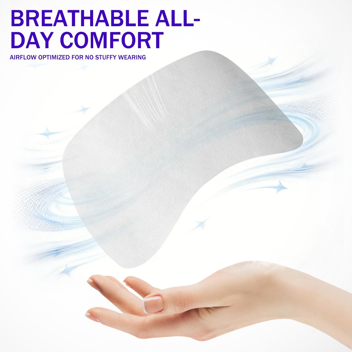 MoyRetty Disposable Non Woven Eye Covers, 100 Sheets, Cotton Paper for Facials Spa Skincare